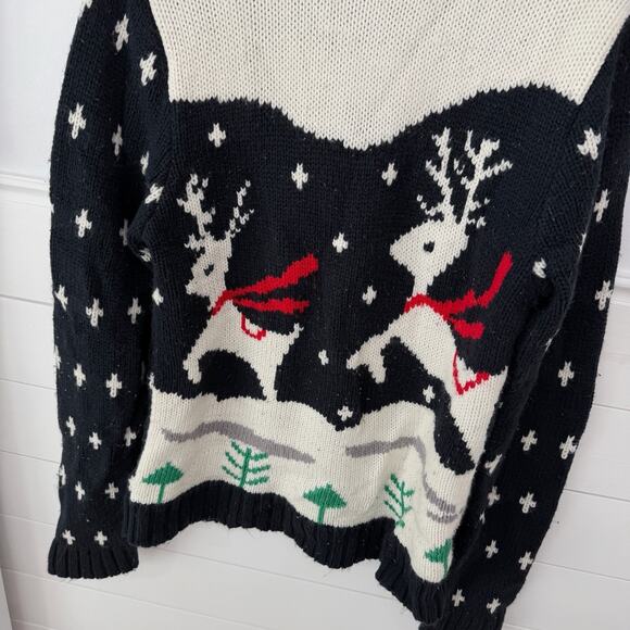 Unisex Skedouche Ugly Christmas Holiday Sweater Reindeer Size M - Picture 3 of 4